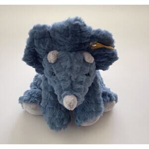 Steiff Soft Cuddly Friends Plush Dinosaur Dixi Triceratops Stuffed